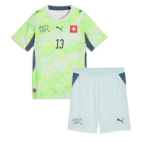 Camiseta Suiza Ricardo Rodriguez #13 Segunda Equipación Replica Mundial 2026 para niños mangas cortas (+ Pantalones cortos)